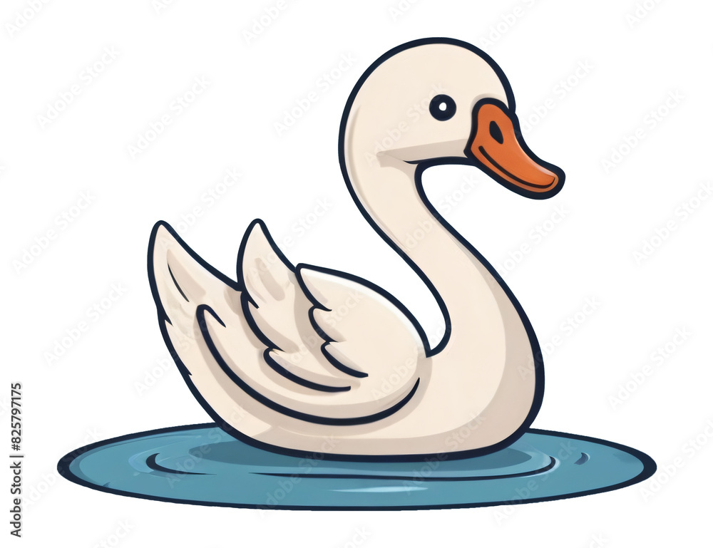 illustration of a white duck illustration of a white duck