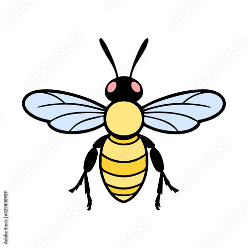 Hornet vector design logo illustration for insect 