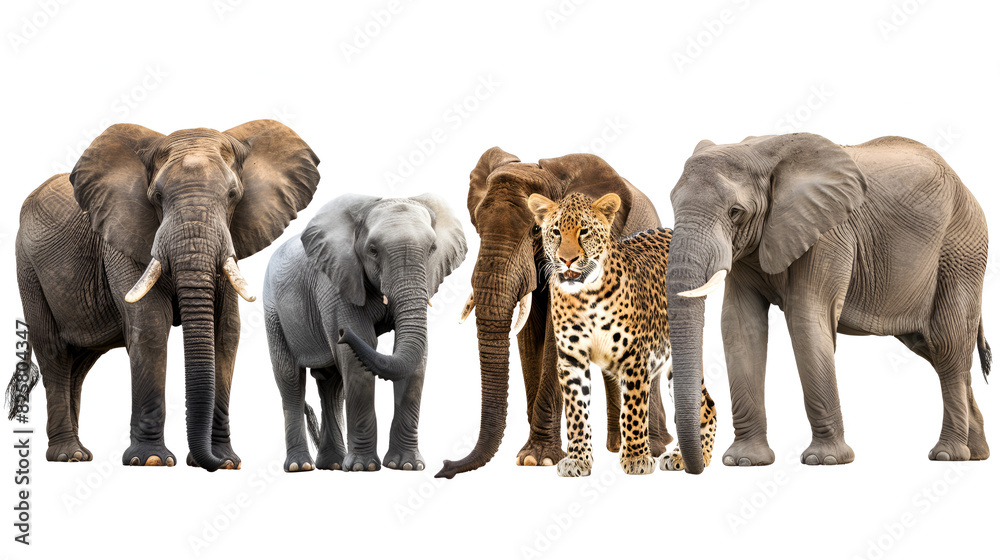 Big five games isolated on a white background, generative Ai Big five games isolated on a white background, generative Ai