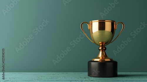 Illustrate the concept of excellence with a stylized illustration of a minimalist trophy award against a plain background  leaving room for custom messages or branding. 