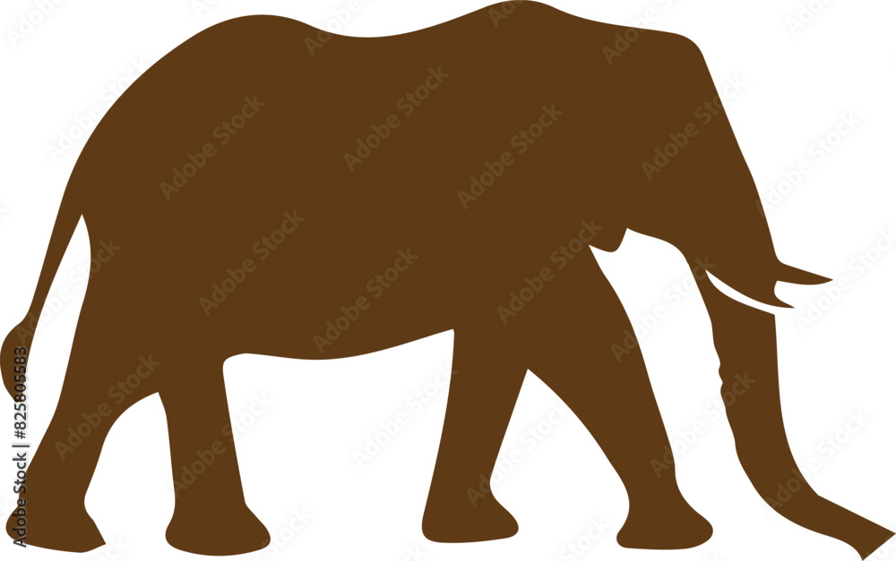 Fototapeta premium Elephant Vector on white background
