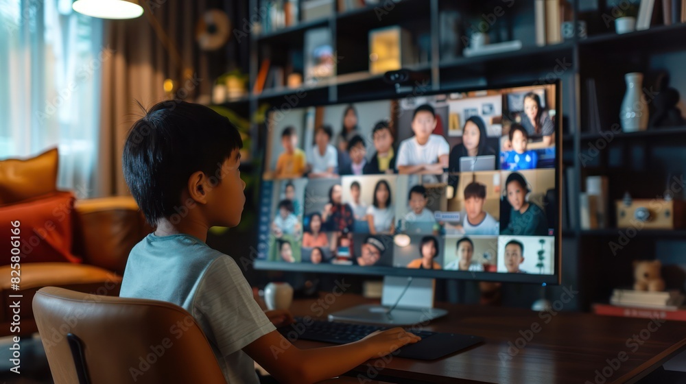 Zoom Meeting, distance communication, online, education system via the internet Zoom Meeting, distance communication, online, education system via the internet