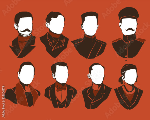 Philippine silhouette of hero head set vector	