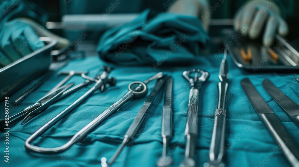 Fototapeta premium Dentist is injecting anesthetic into patient's mouth at dental clinic.