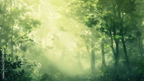 Natural Green Blurred forest background 01 © Pixelplan