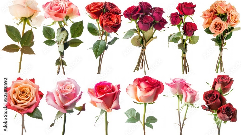 Naklejka premium beautiful rose bouquets