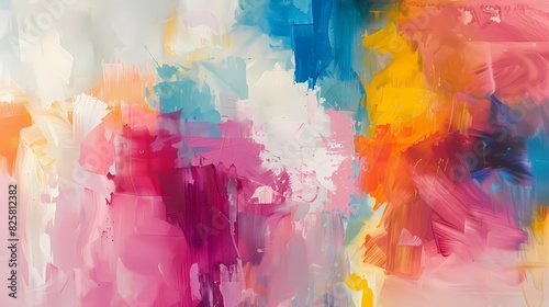 Vibrant hues blending seamlessly in an abstract masterpiece  crafted with bold brushstrokes