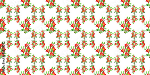 Pattern of Red Color Flower bunch