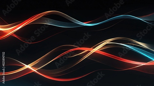 background banner lines full of color