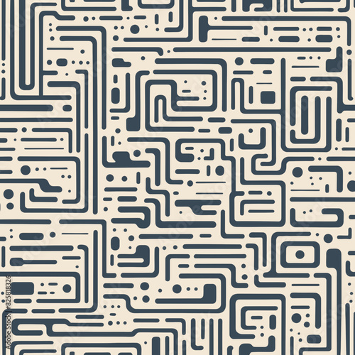 Abstract pattern with maze