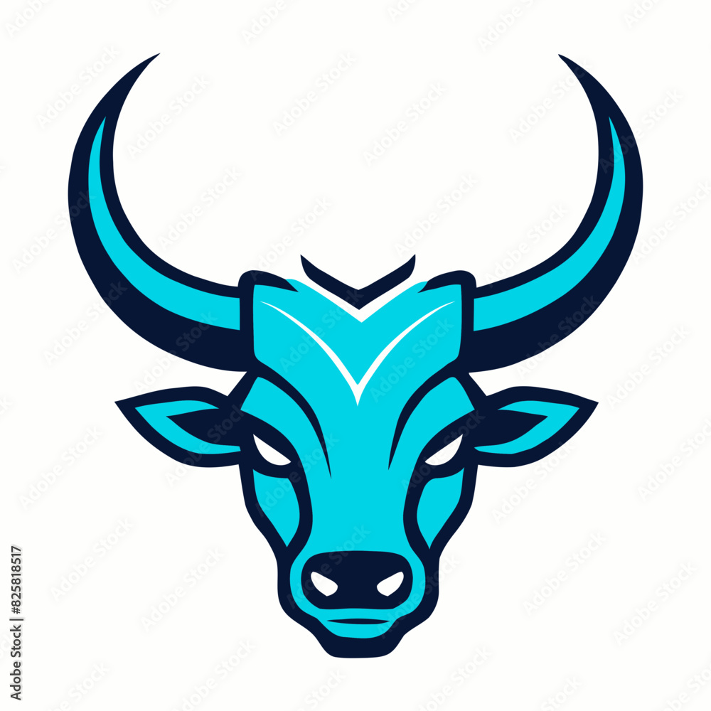 Bull head vector illustration for logo design