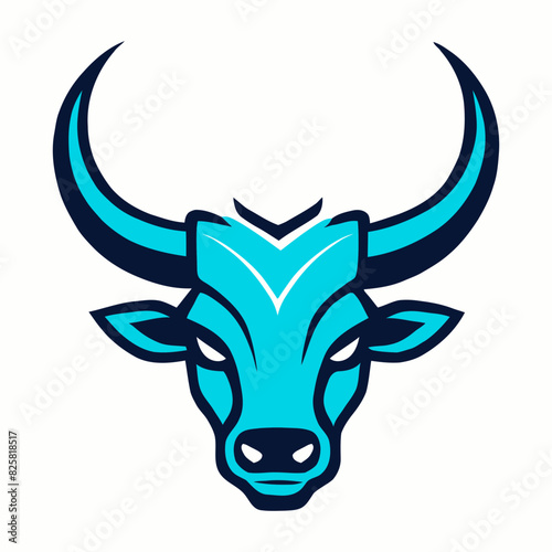 Obraz na płótnie Bull head vector illustration for logo design w salonie