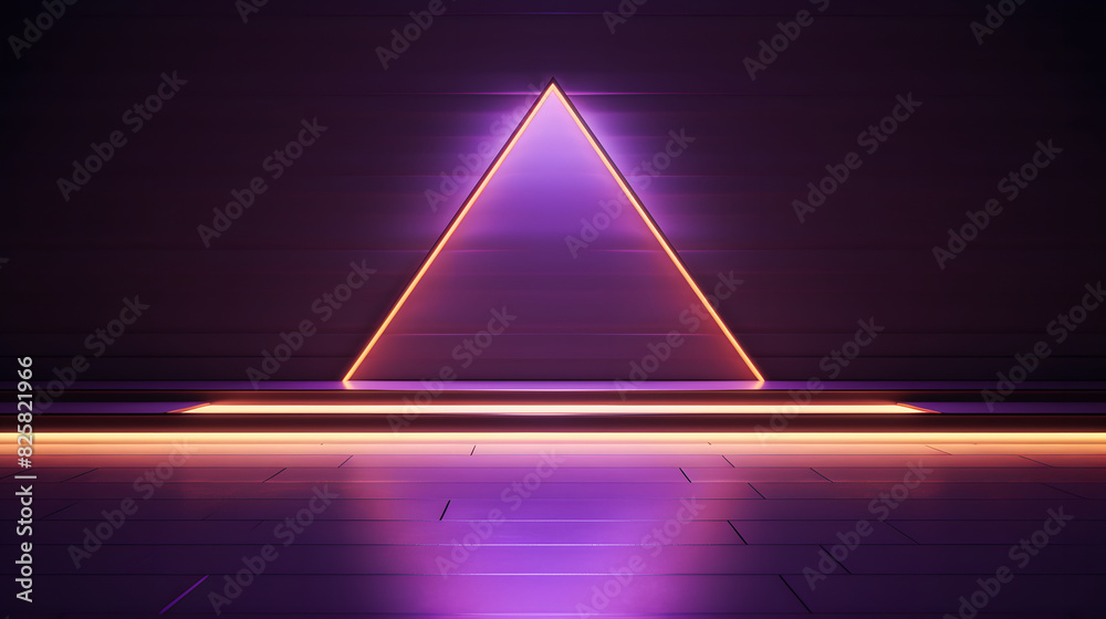 Digital neon light geometry booth e-commerce graphics poster background Digital neon light geometry booth e-commerce graphics poster background