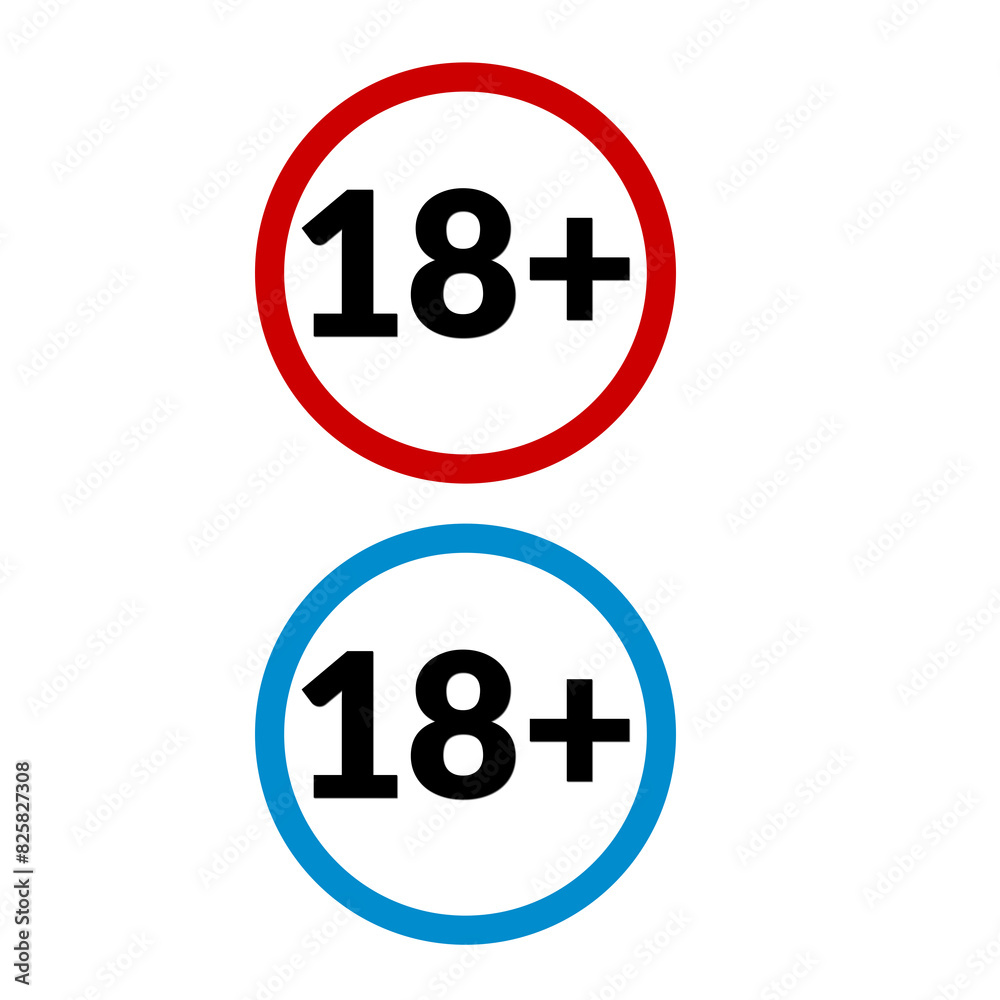18 Age Icon Symbol Of Adult Person