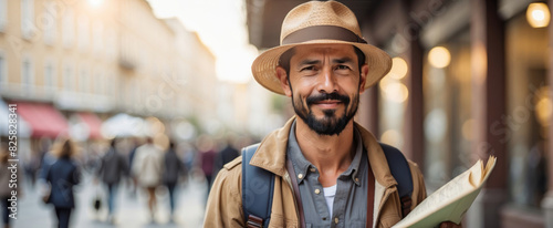 Handsome young man  looking away photo