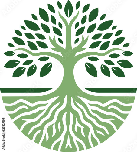 Tree with Leaves vector