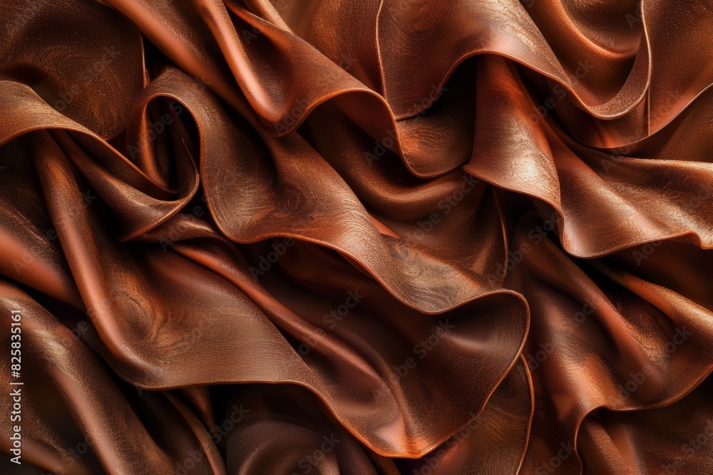 Fototapeta premium Elegant copper-colored fabric texture