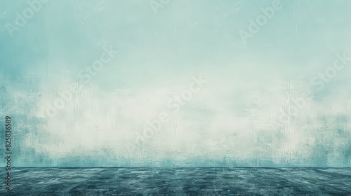 a grainy texture on a sky-blue background.  the calming effect and the association with natural elements photo
