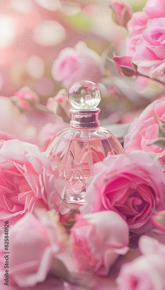 Fresh pink roses with perfume. Fresh pink roses with perfume.