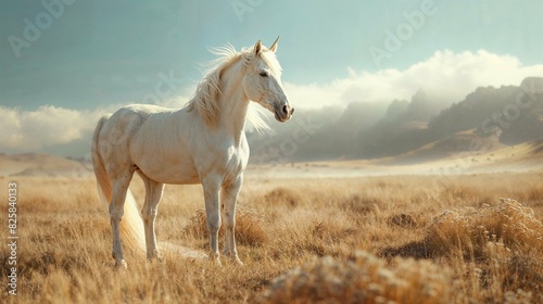 Unicorn in the grass