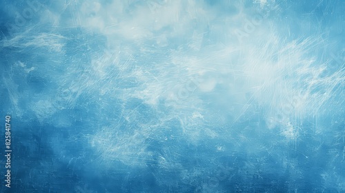 a grainy texture on a sky-blue background.  the calming effect and the association with natural elements photo