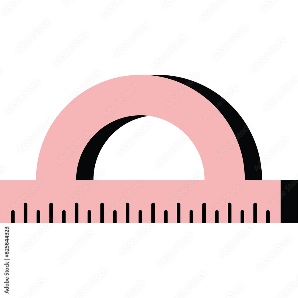Protractor Ruler Illustration Protractor Ruler Illustration