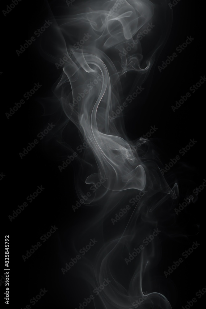 Overlays of smoke, fog, and mist create an atmospheric effect on a black background