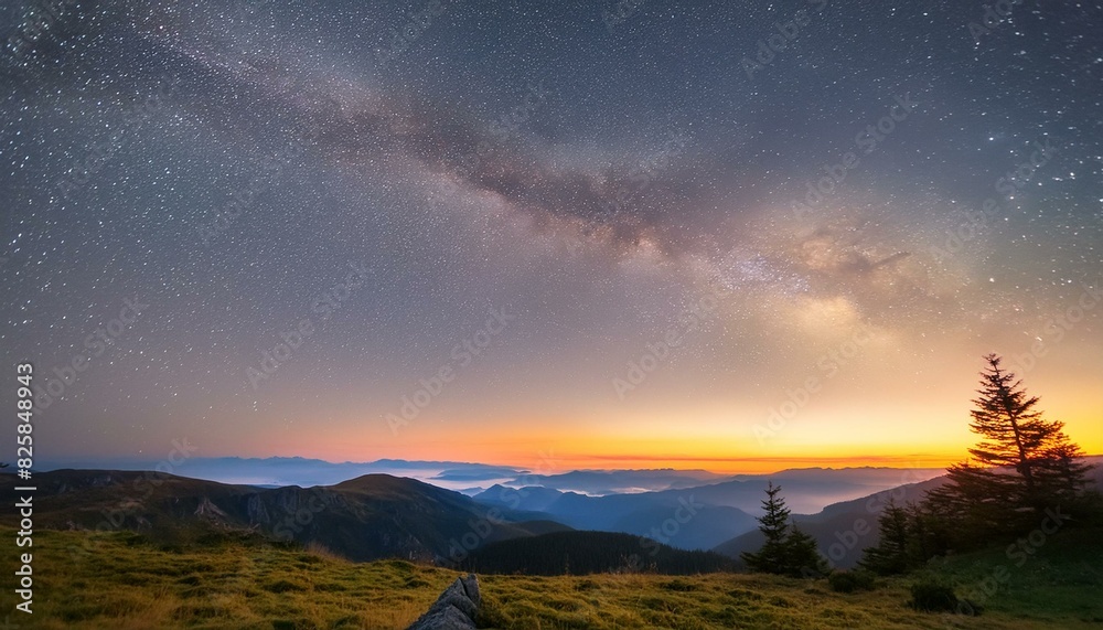earth and sun, sunrise over the earth, sunrise over the mountains, Landscape with Milky way galaxy. Sunrise and Earth view from space 