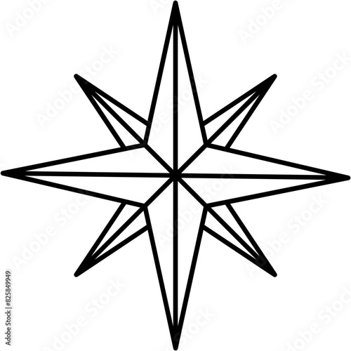 Wind Rose Icon photo