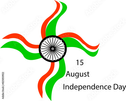15 August Icon Vector Stock Photo