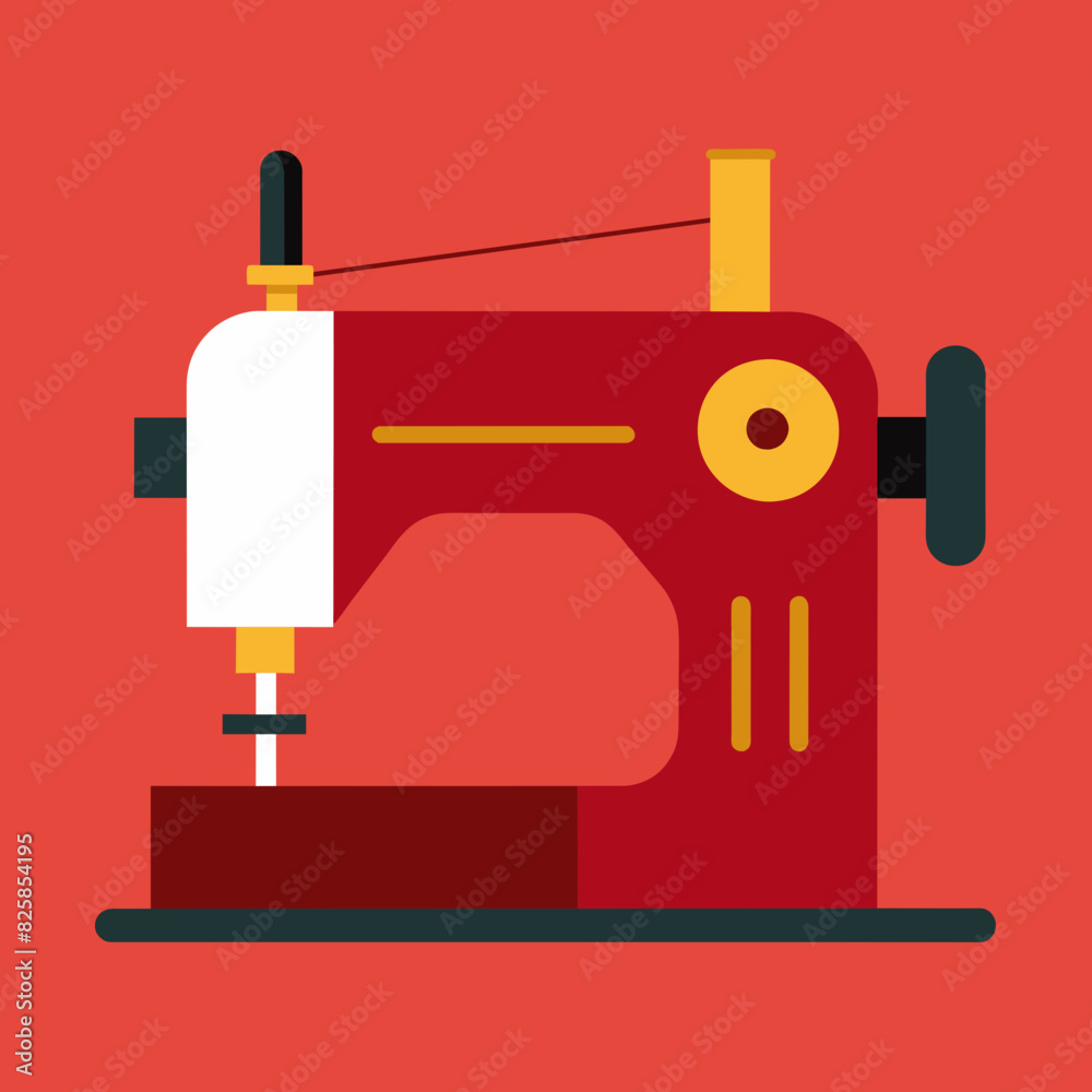 Machine stitching vector art illustration Machine stitching vector art illustration
