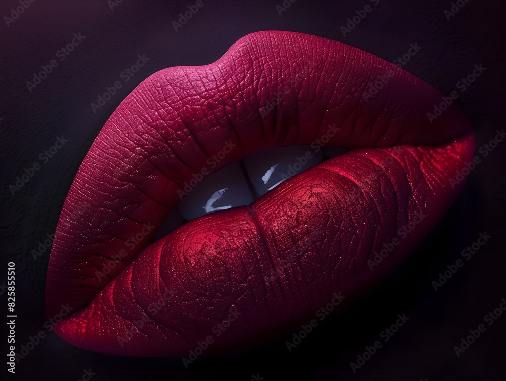 Crimson Lips Bask in Timeless Hollywood Glamour A D of Velvety Matte Lipstick Application Crimson Lips Bask in Timeless Hollywood Glamour A D of Velvety Matte Lipstick Application