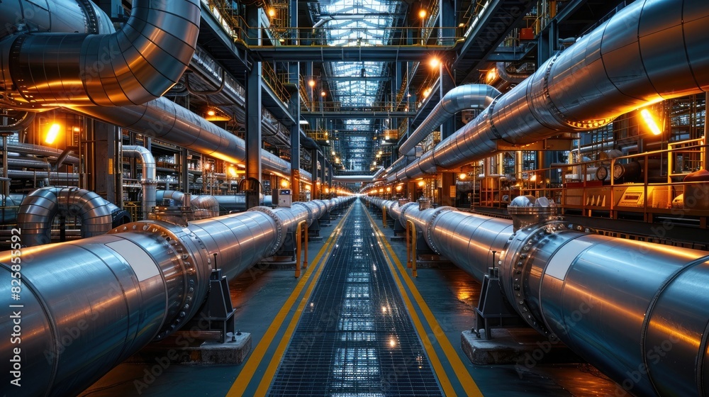 A vast underground complex of pipes and machinery
A vast underground complex of pipes and machinery