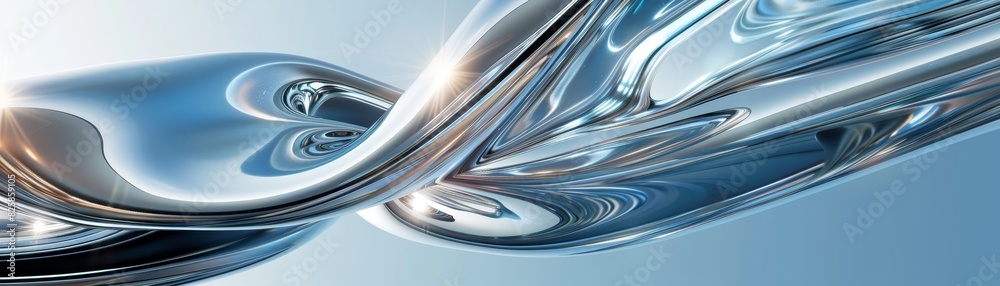 Obraz premium Modern abstract glass architectural forms 