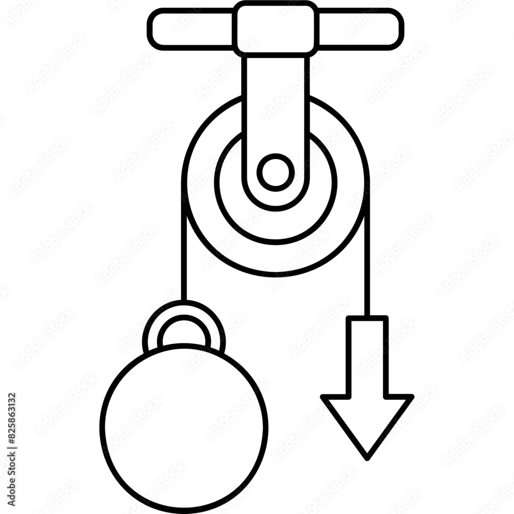 Obraz premium Pulley Icon