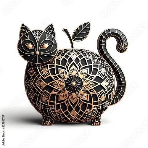 cat design with ornaments