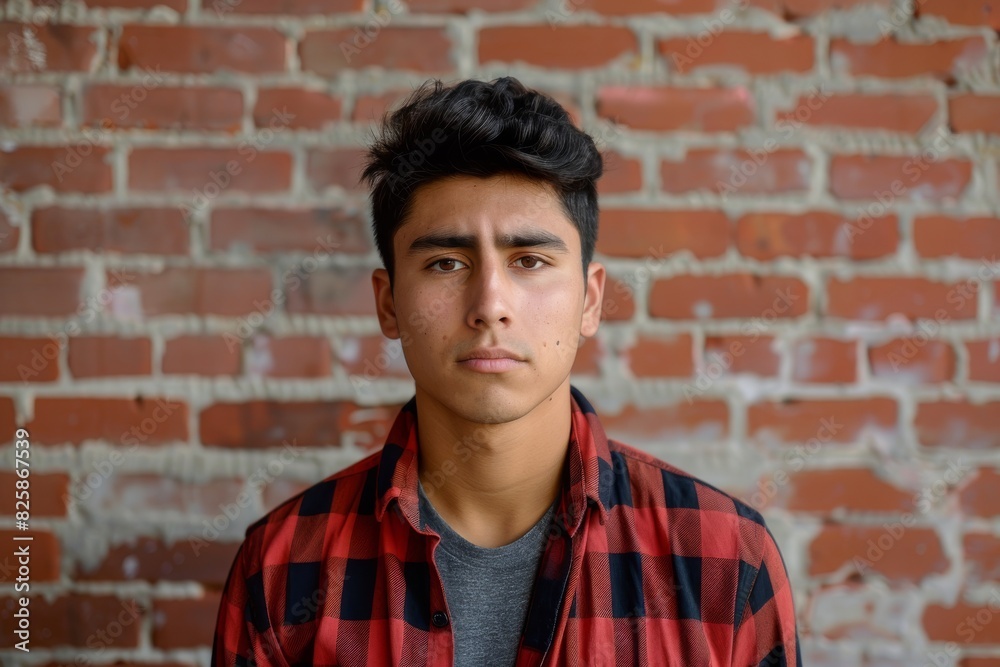 Young adult with clean, open background Young adult with clean, open background