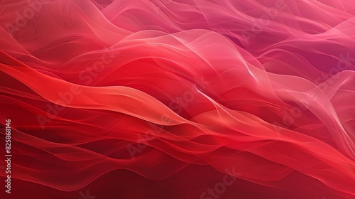 Bold red and pink abstract waves