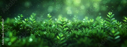 Green moss background in abstract style.