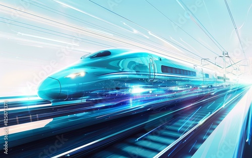 futuristic high speed train