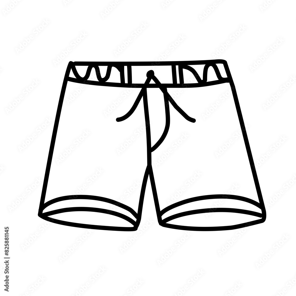 men's shorts line icon men's shorts line icon