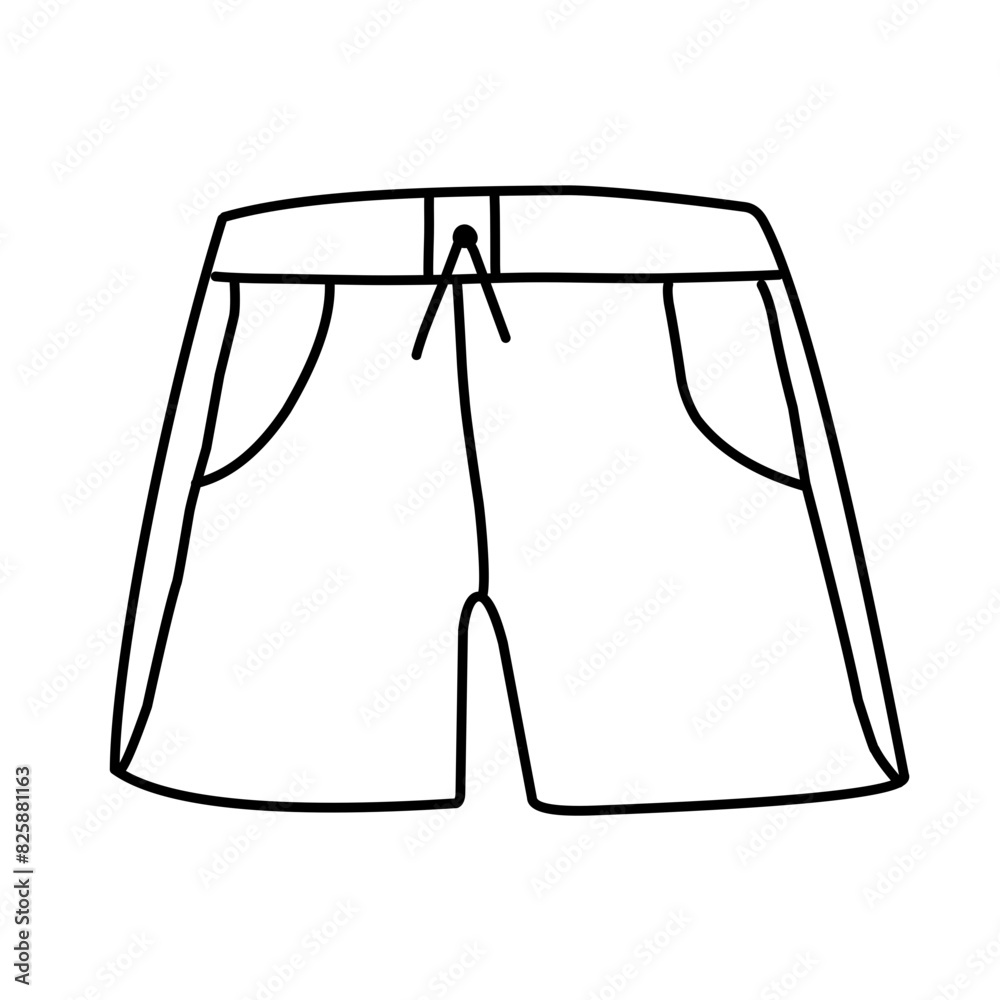 men's shorts line icon men's shorts line icon