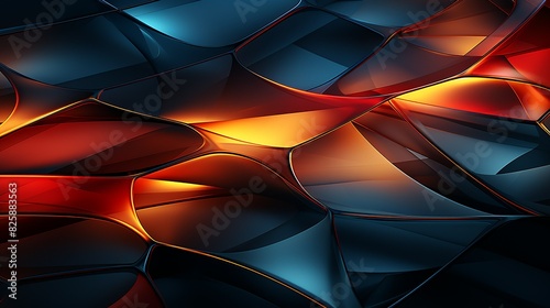 A visually stunning abstract background with interconnected lines and rounded polygons, blending organic shapes with modern, futuristic aesthetics.