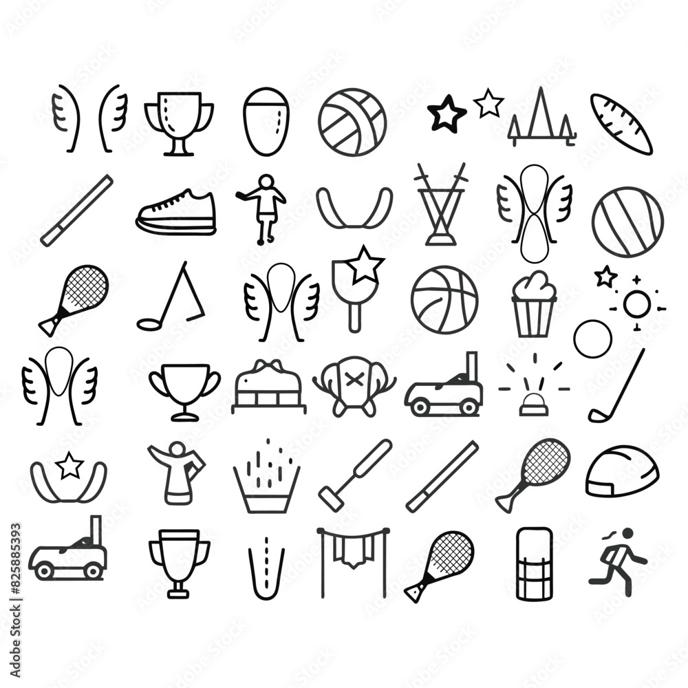 set icon vector design set icon vector design