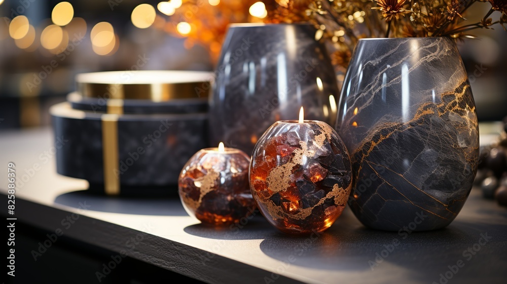 A retail background with bokeh lights, providing a soft and inviting ambiance for showcasing products on a table with a stone or concrete top, enhancing the visual appeal of the merchandise. A retail background with bokeh lights, providing a soft and inviting ambiance for showcasing products on a table with a stone or concrete top, enhancing the visual appeal of the merchandise.