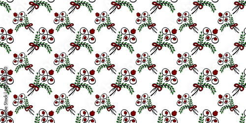 Expandable Pattern of Flowers and Leaves Decoration