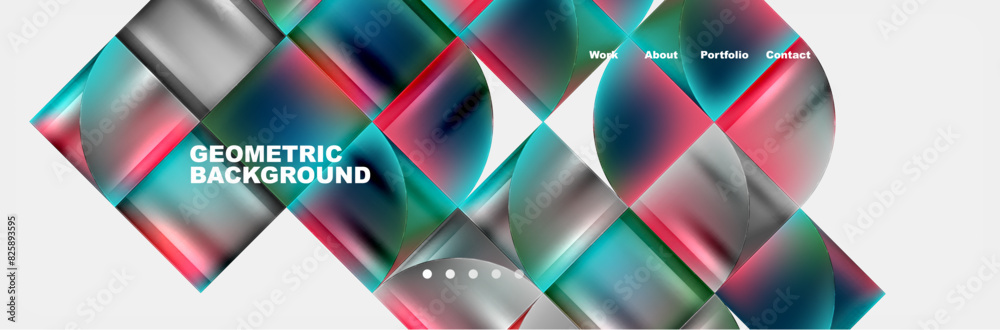 Round triangles and squares web site page template. Vector Illustration For Wallpaper, Banner, Background, Card, Book Illustration, landing page Round triangles and squares web site page template. Vector Illustration For Wallpaper, Banner, Background, Card, Book Illustration, landing page