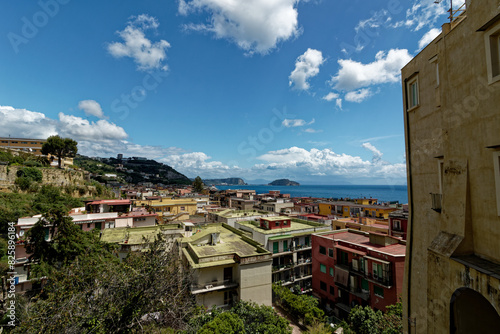 Bagnoli popular coastal district of the city of Naples near Fuorigrotta, Pozzuoli and Bacoli. Part of Campi Flegrei super volcano in Italy that brings frequent earthquakes, seismic swarm