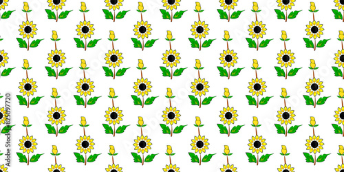 Expandable Pattern of Flowers and Leaves Decoration