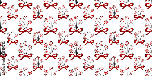 Expandable Pattern of Flowers and Leaves Decoration